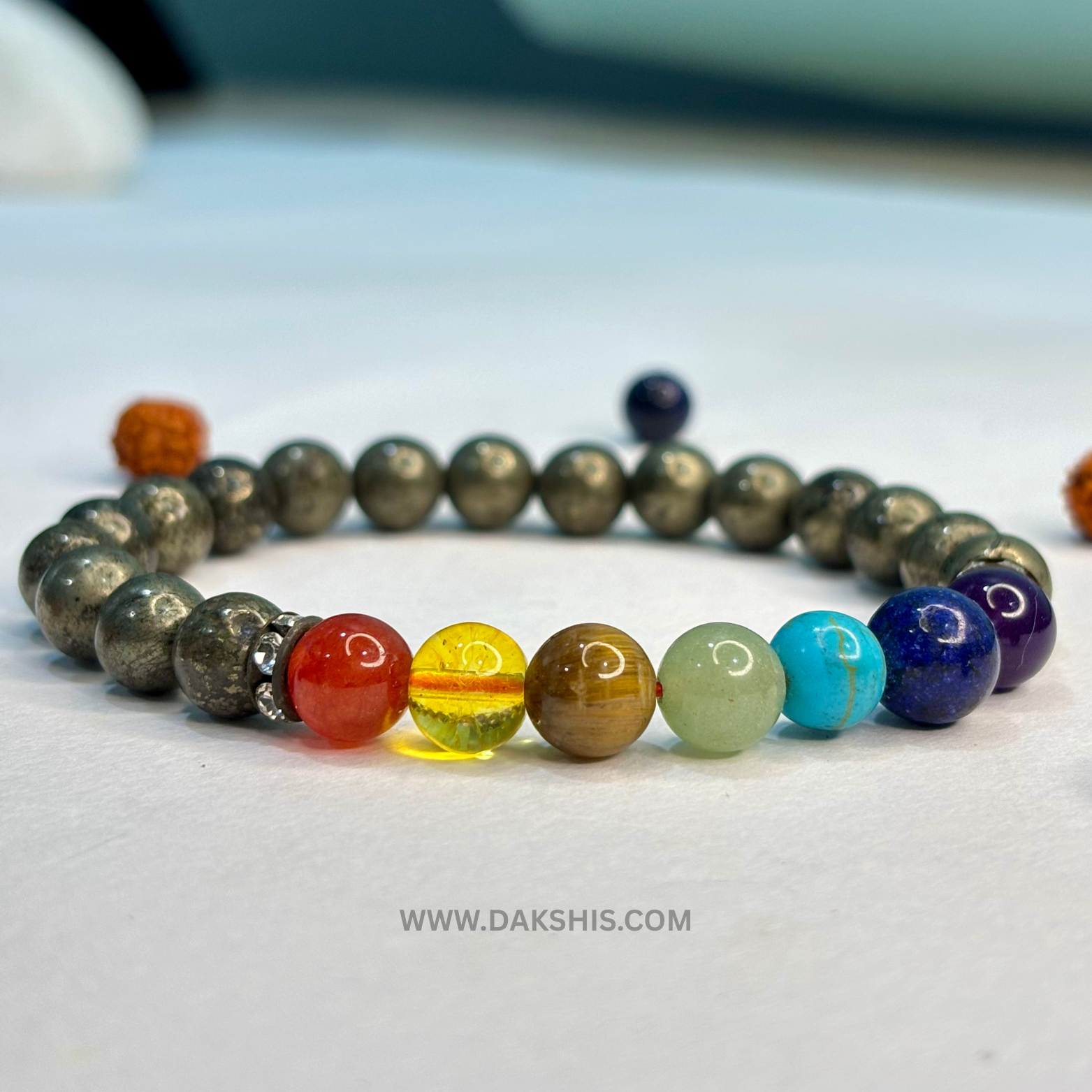 Chakra Pyrite Bracelet Energy, Balance Wealth – DAKSHIS