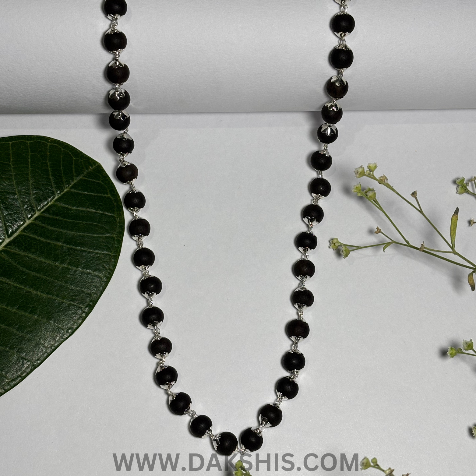 Karungali Silver Cap Malai - Certified