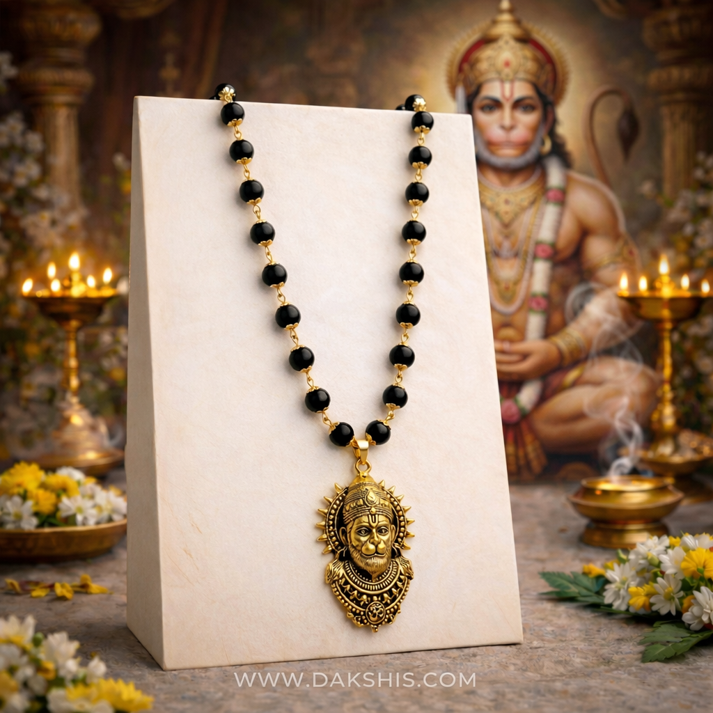Gold Plated Mahabali Karungali Necklace - Image 1