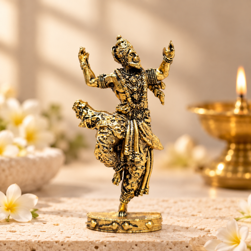 Sita Ram Hanuman Ji Idol β Gold Plated
