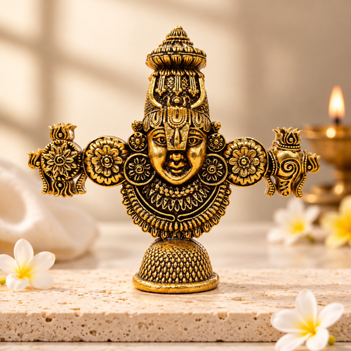 Shri Tirupati Balaji Ji Murti β Gold Plated