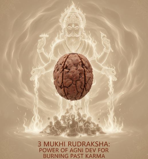 Benefits of 3 Mukhi Rudraksha: Power of Agni Dev for Burning Past Karmas