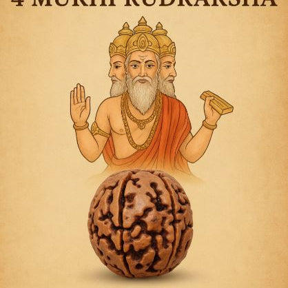 Benefits of 4 Mukhi Rudraksha: Blessing of Lord Brahma for Wisdom