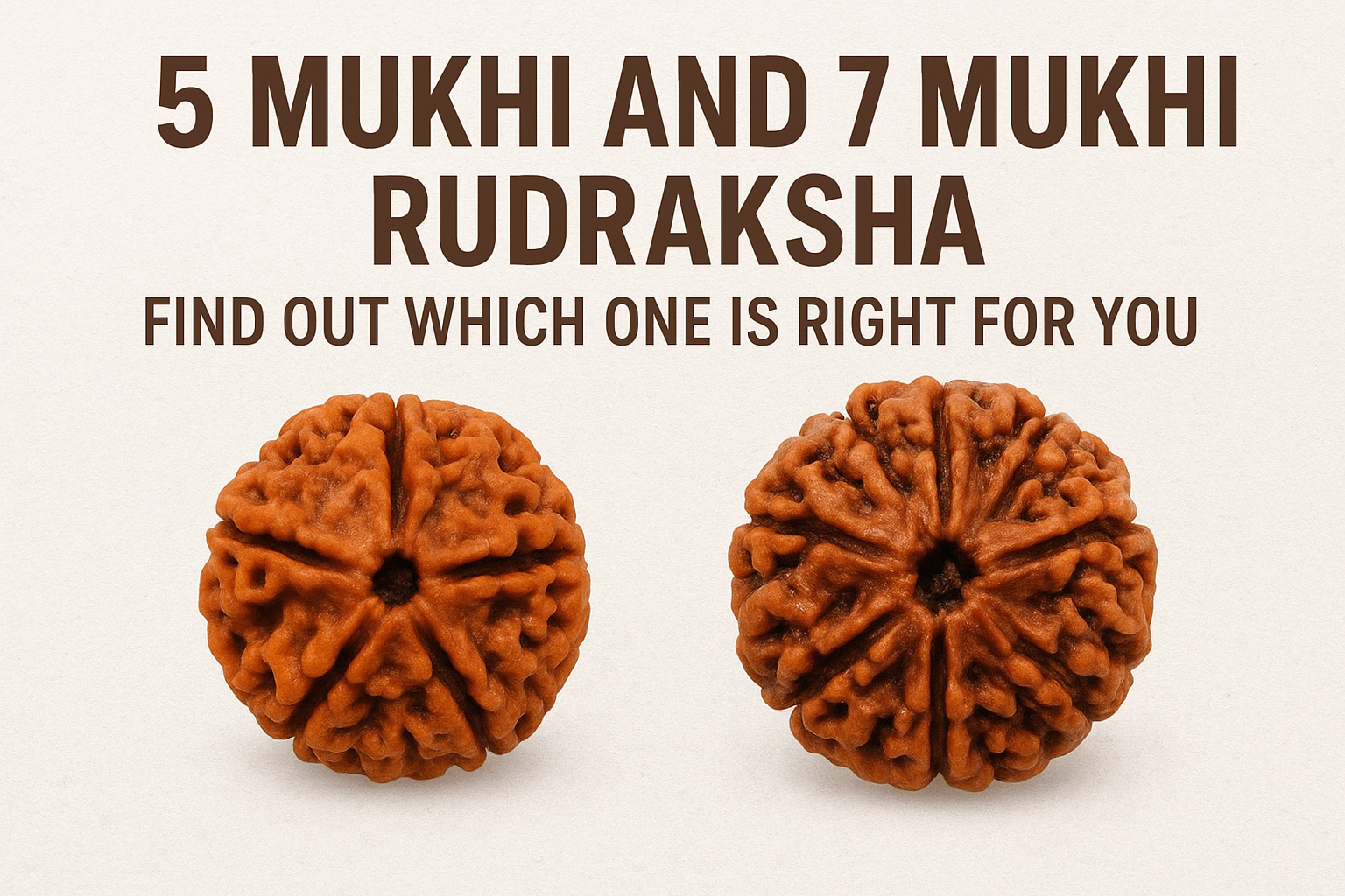 5 Mukhi and 7 Mukhi Rudraksha - Find Out Which One Is Right for You
