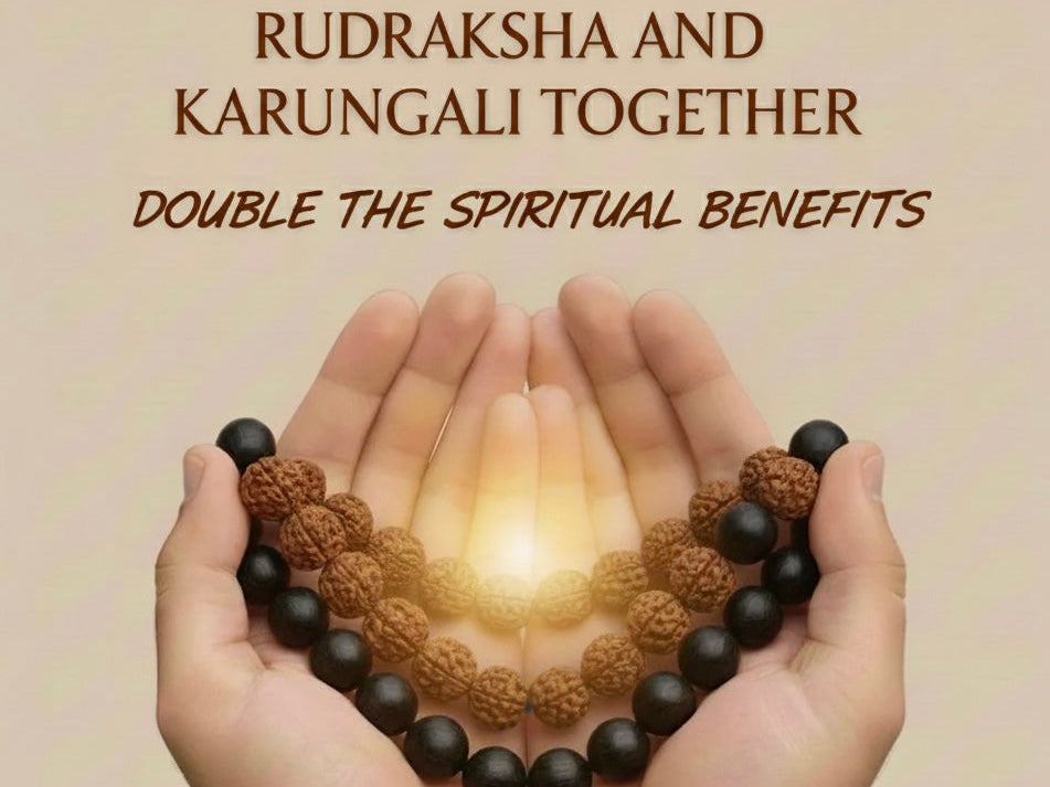 Power of Wearing Rudraksha and Karungali Together- Double the Spiritual Benefits