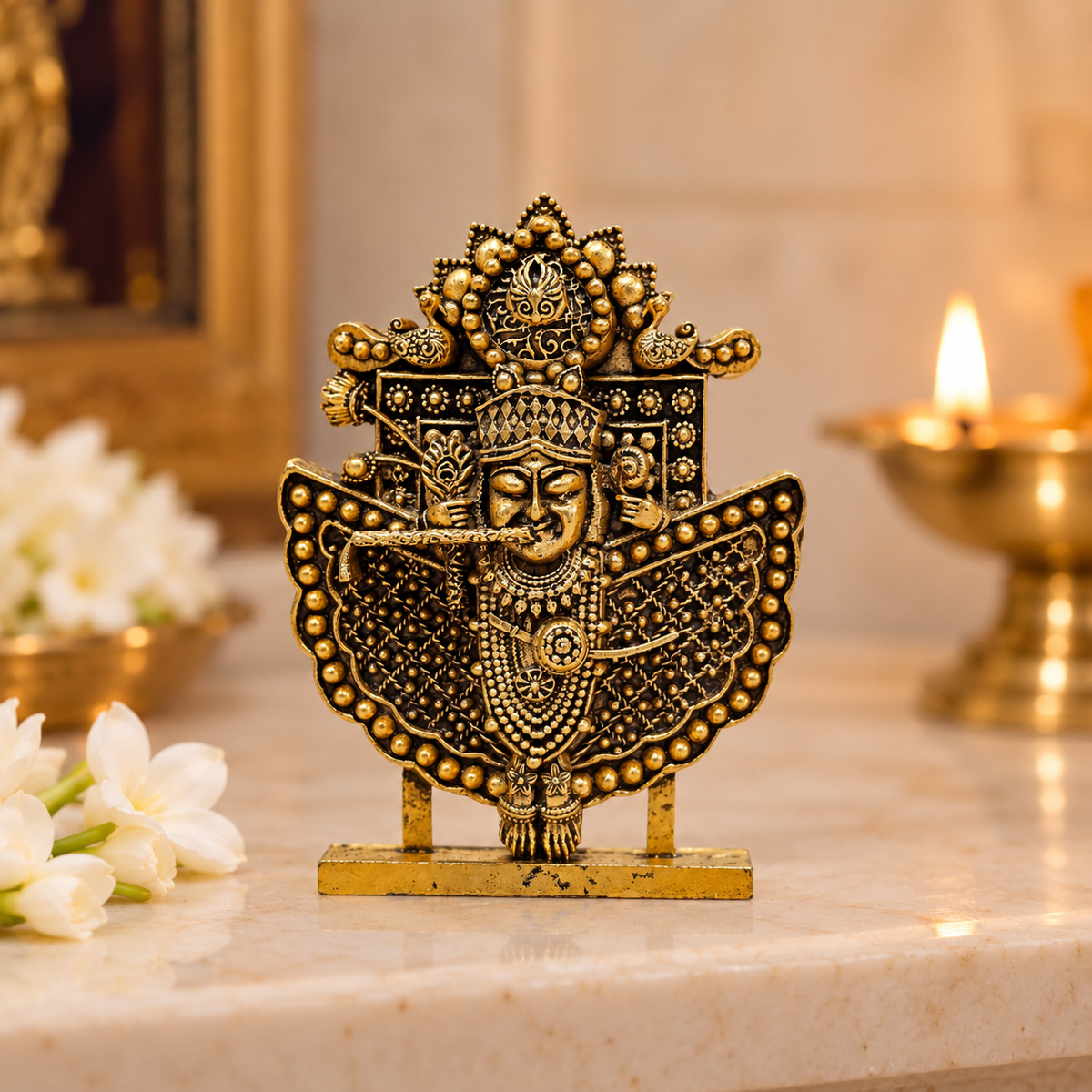Sanwariya Seth Ji Murti – Gold Plated