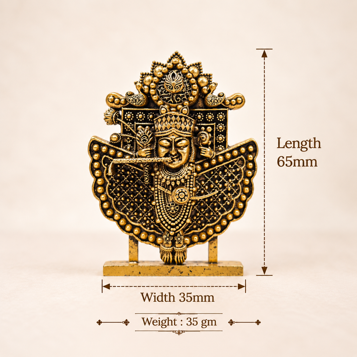 Sanwariya Seth Ji Murti – Gold Plated