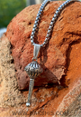 Silver Plated Gada Pendant Chain