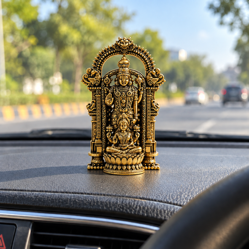 Shri Venkateswara Mahalakshmi Sangam Murti - Gold Plated
