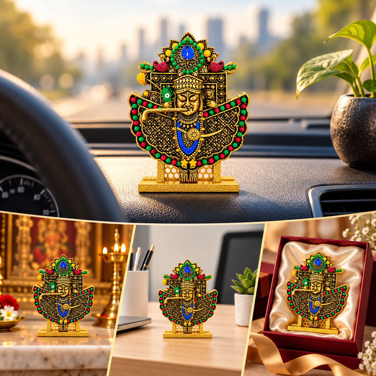 Sanwariya Seth Ji Murti – Gold Plated