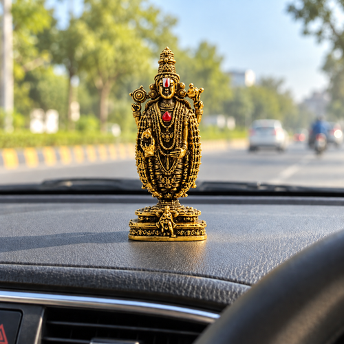 Tirupati Balaji Divine Murti - Gold Plated