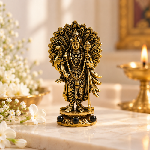 Divine Murugan Sakti Murti -  Gold Plated