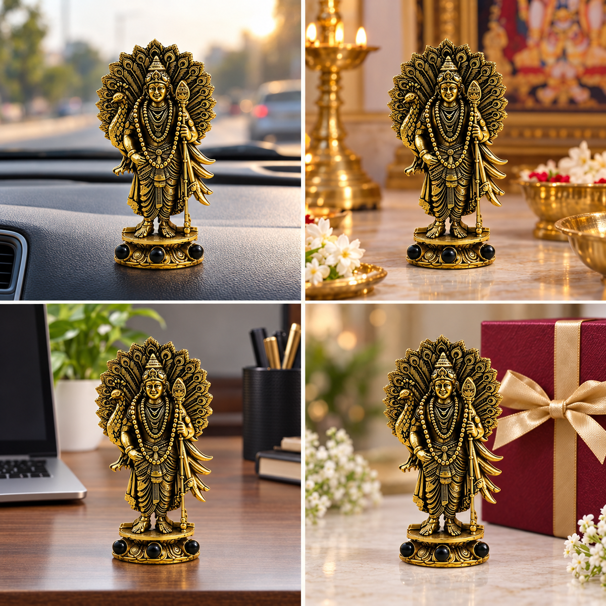 Divine Murugan Sakti Murti -  Gold Plated