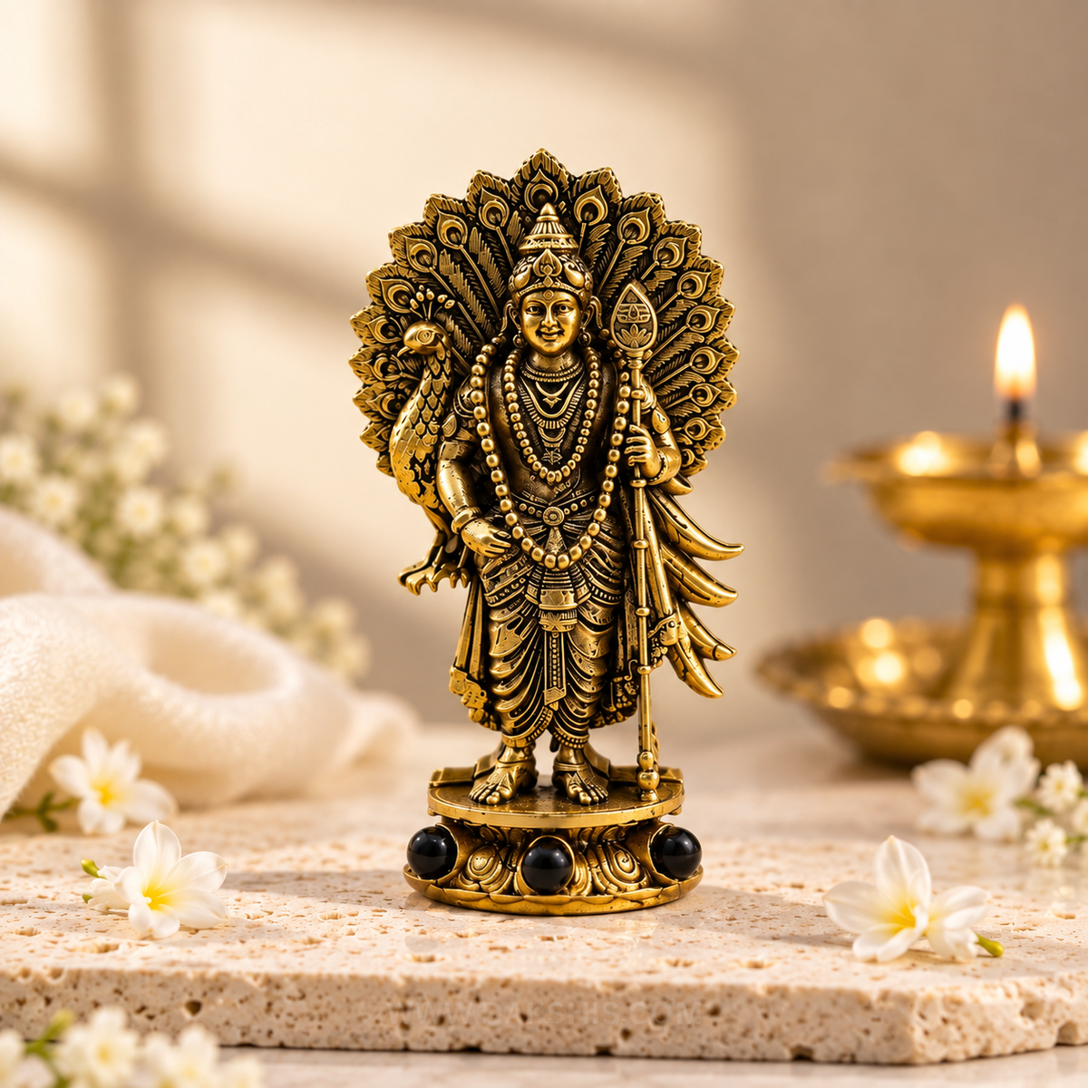 Divine Murugan Sakti Murti -  Gold Plated