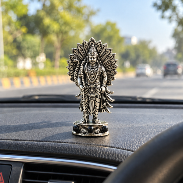 Divine Murugan Sakti Murti -  Silver Plated