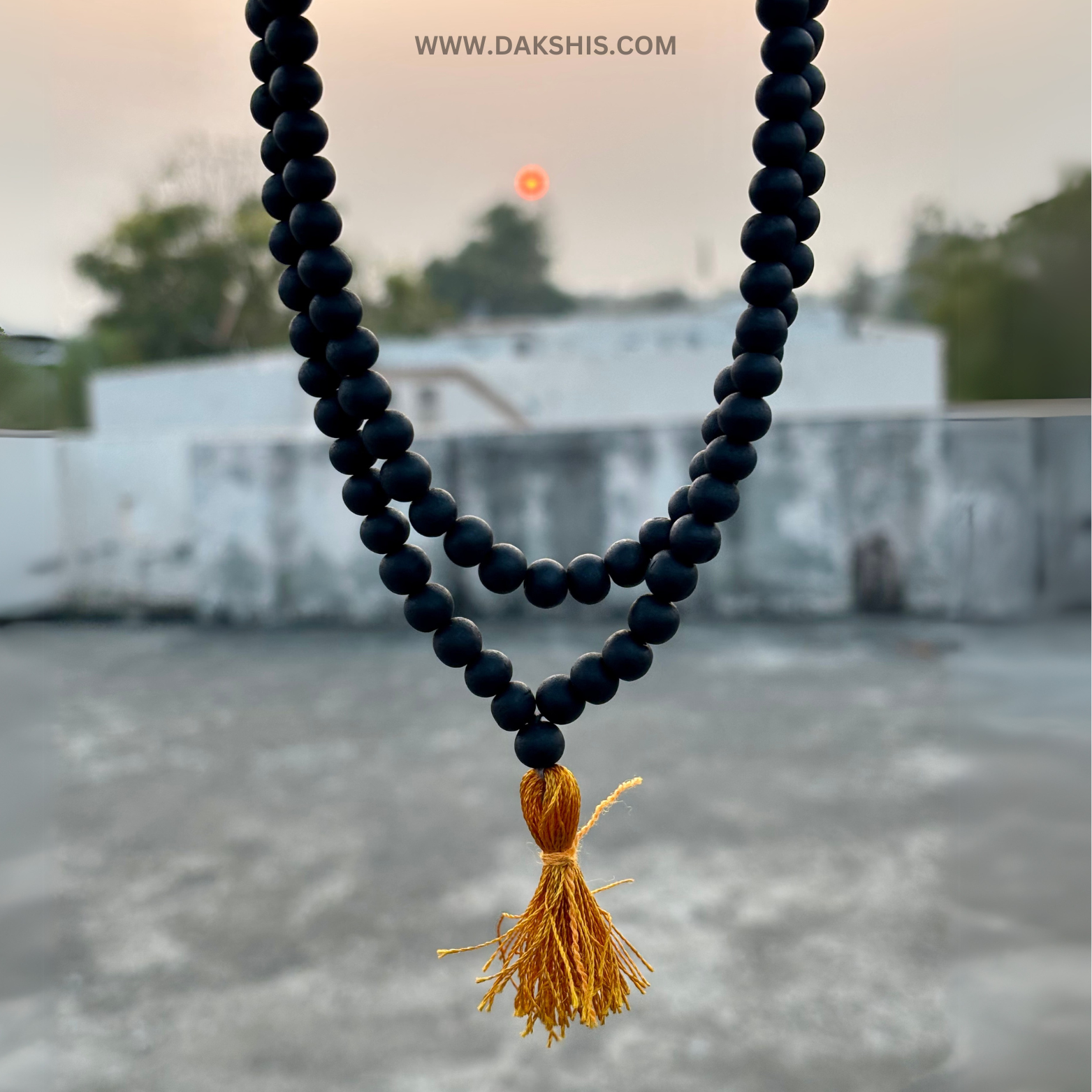 Karungali Malai 108-Beads Ebony Wood
