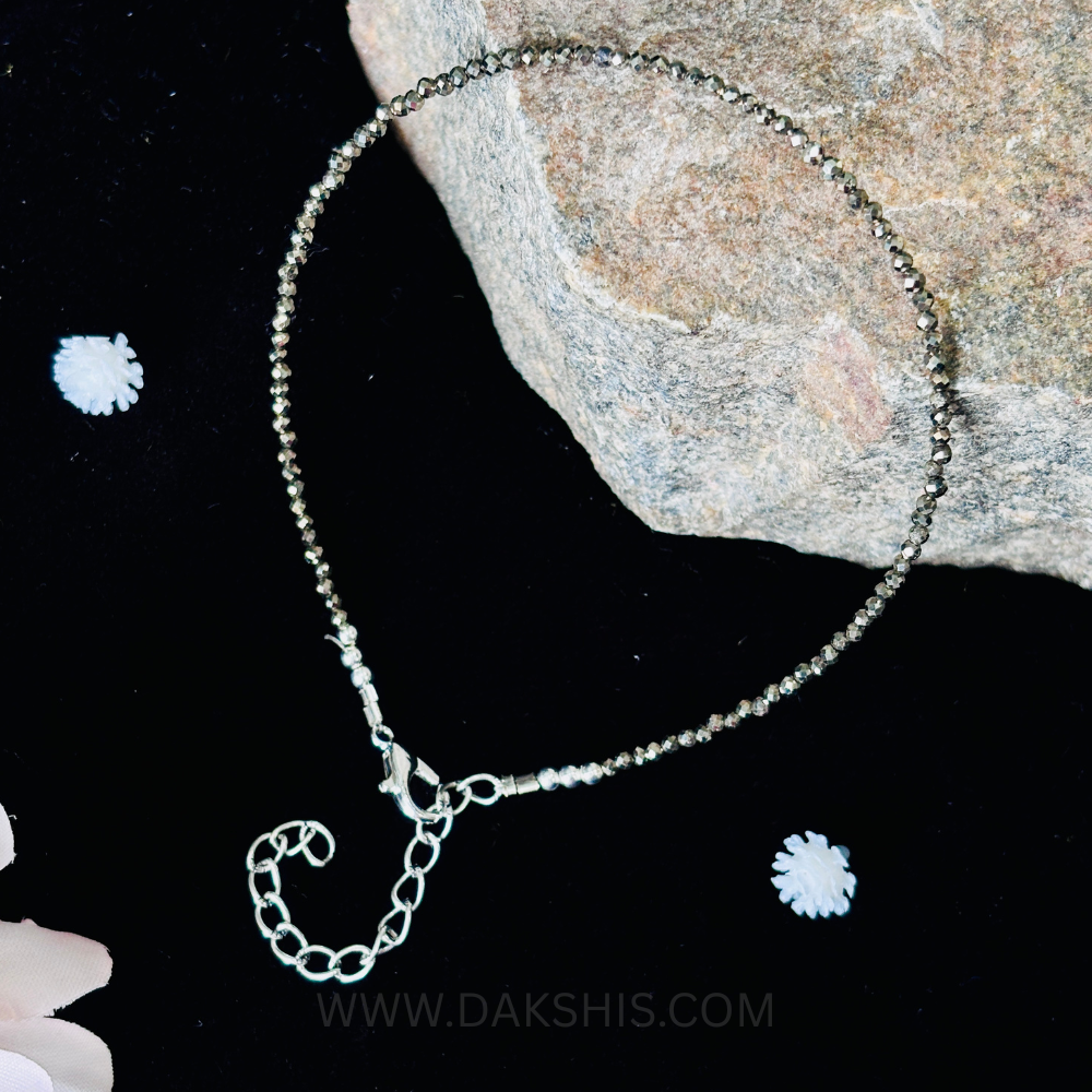 Pyrite Anklet - Wealth, Confidence, Positive Energy