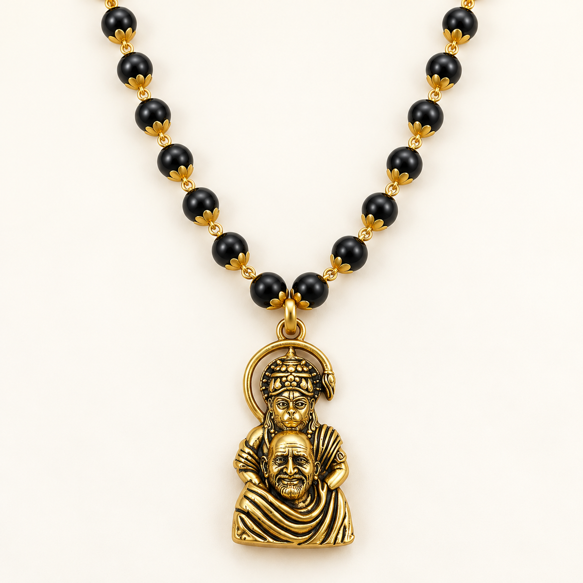 Neem Karoli Baba & Hanuman Ji Karungali Necklace