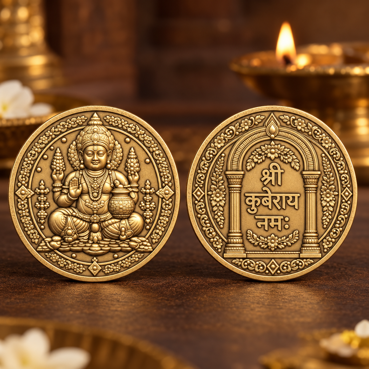 Shri Kuber Coin Gold Plated - Diwali Special