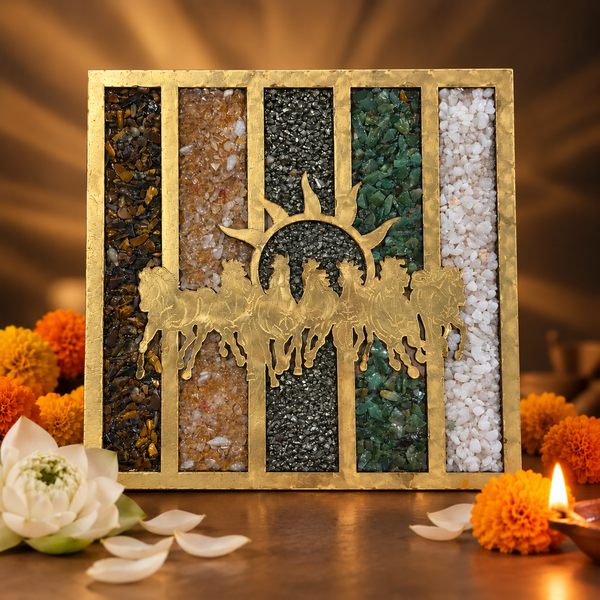 Dhan Yog 7 Horses Frame – Diwali Special