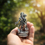 Raksha Kavach Hanuman Murti - Silver Plated