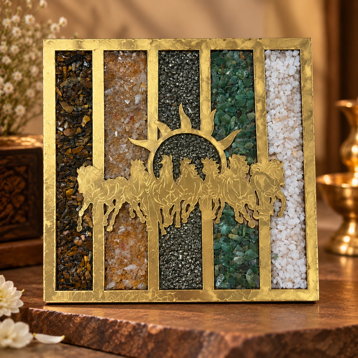 Dhan Yog 7 Horses Frame – Diwali Special