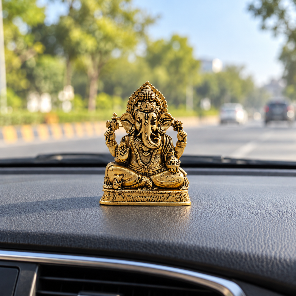 Siddhivinayak Ganesh Ji Murti – Gold Plated