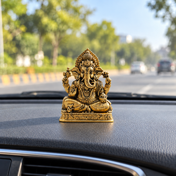 Siddhivinayak Ganesh Ji Murti – Gold Plated