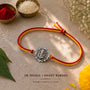 Ganpati Bappa Rakhi - Silver Plated