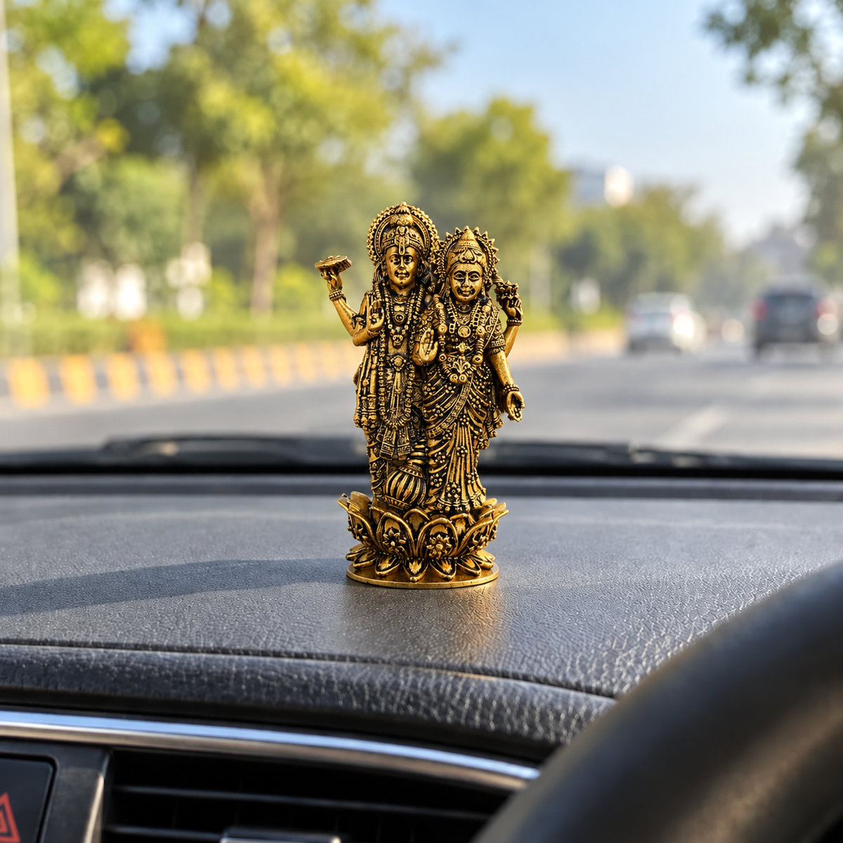 Shri Lakshmi Vishnu Ji Idol – Gold Plated | Dhanteras Special