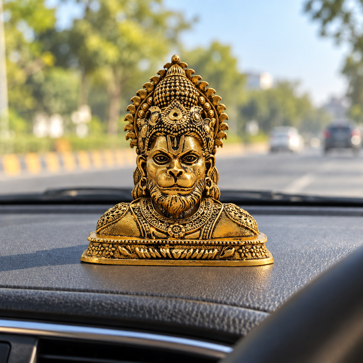 Shri Hanuman Ji Murti – Gold Plated