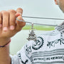 100% Silver Plated Hanuman Locket With Chain