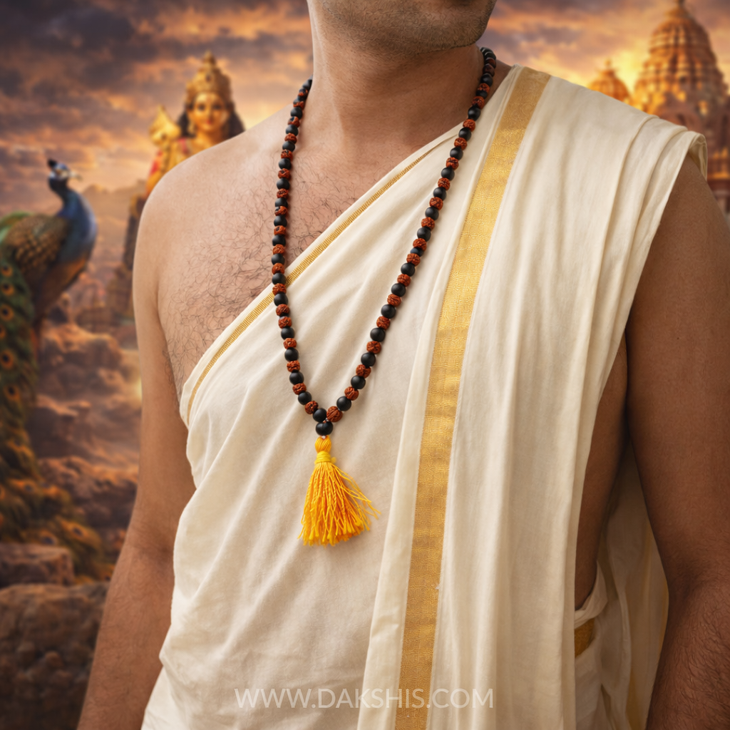 Divine Karungali Rudraksha Mala