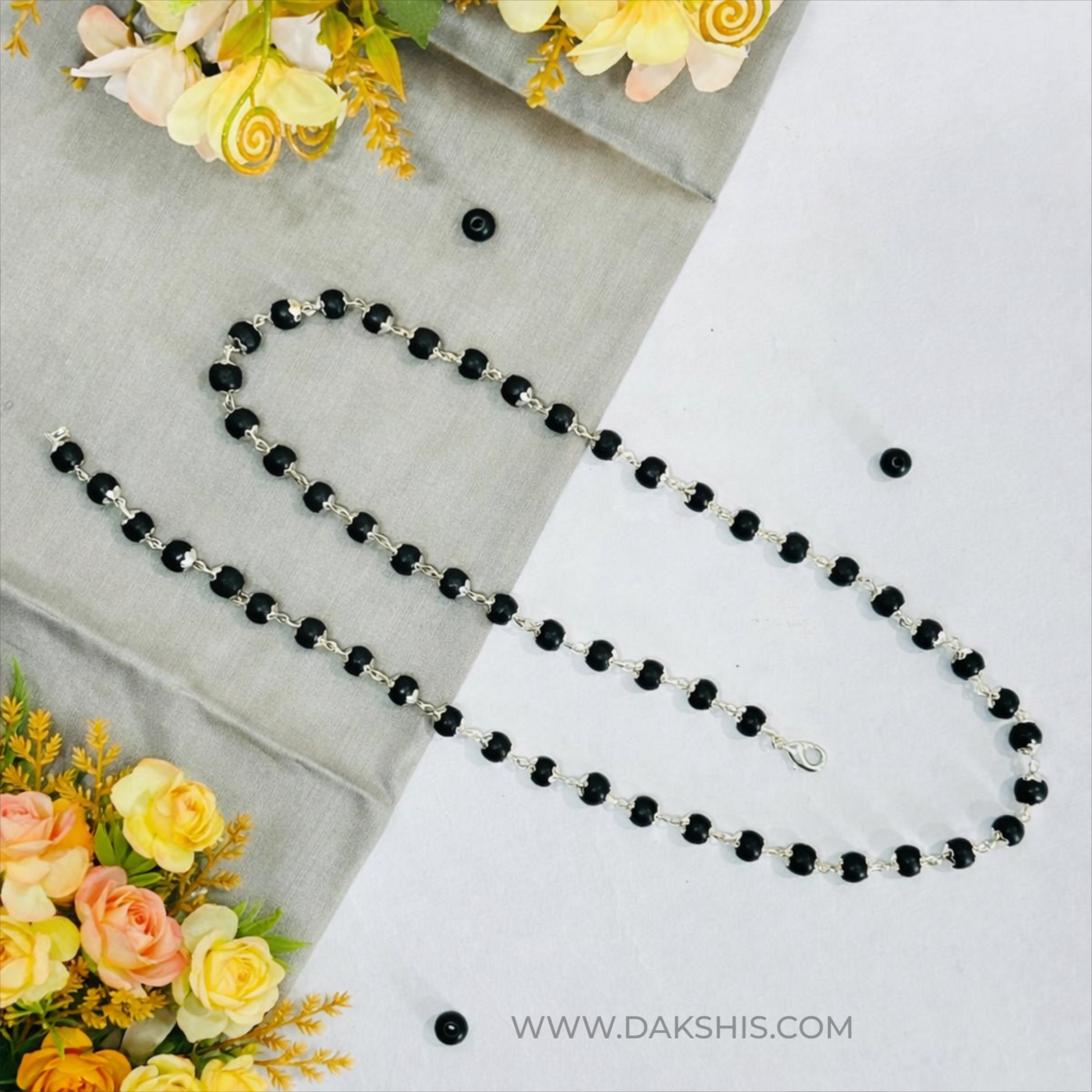 Karungali Silver Cap Malai - Certified