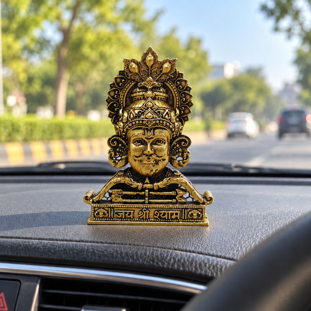 Shri Khatu Shyam Ji Murti – Gold Plated