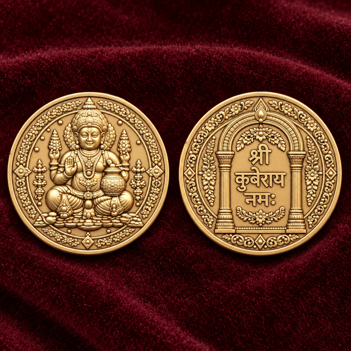 Shri Kuber Coin Gold Plated - Diwali Special