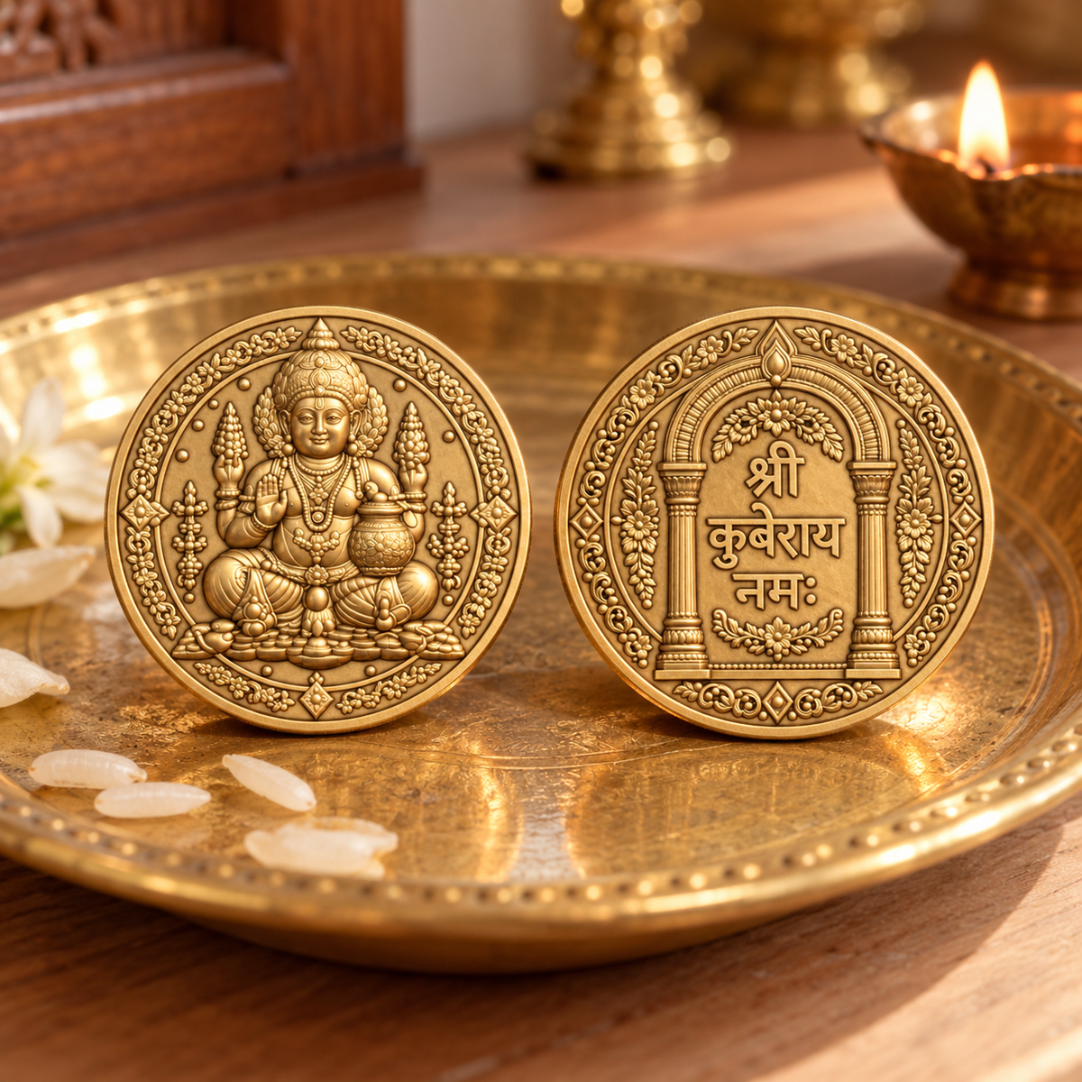 Shri Kuber Coin Gold Plated - Diwali Special