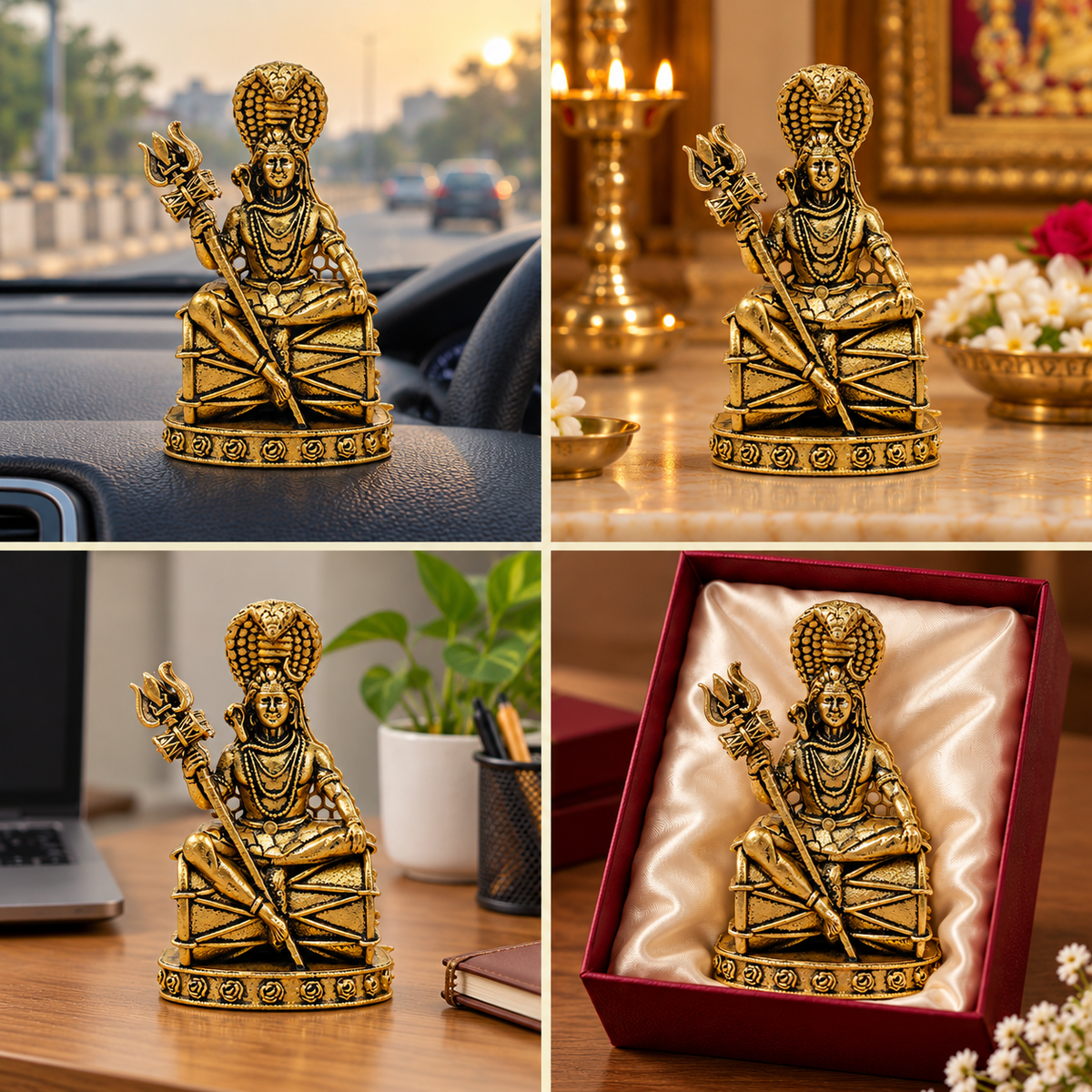 Shri Mahadev Ji Murti – Gold Plated