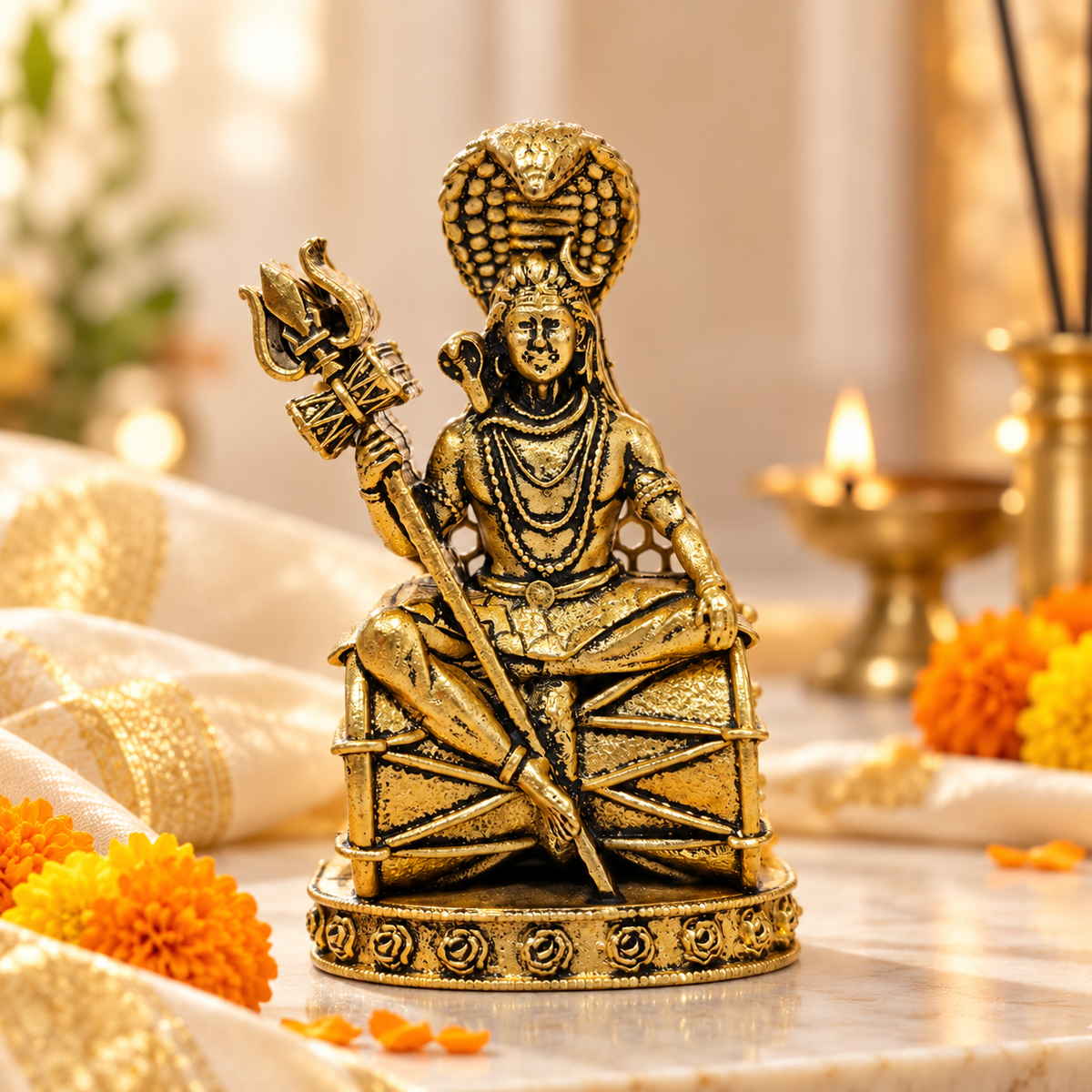 Shri Mahadev Ji Murti – Gold Plated