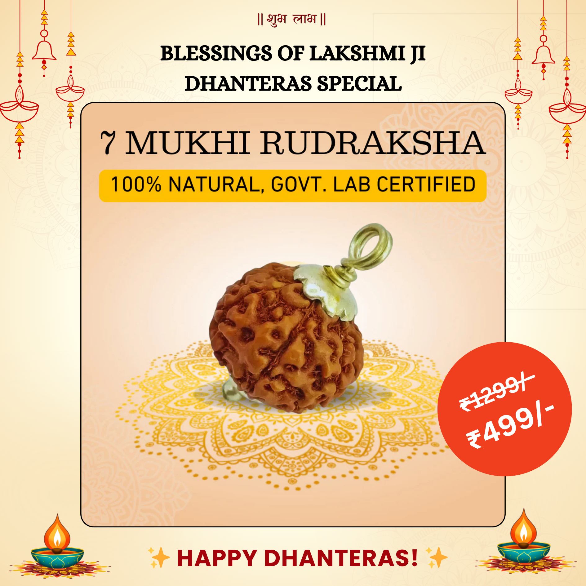 7 Mukhi Original Rudraksha - 100% Original