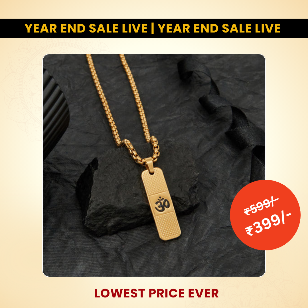 24K Gold Plated OM Necklace