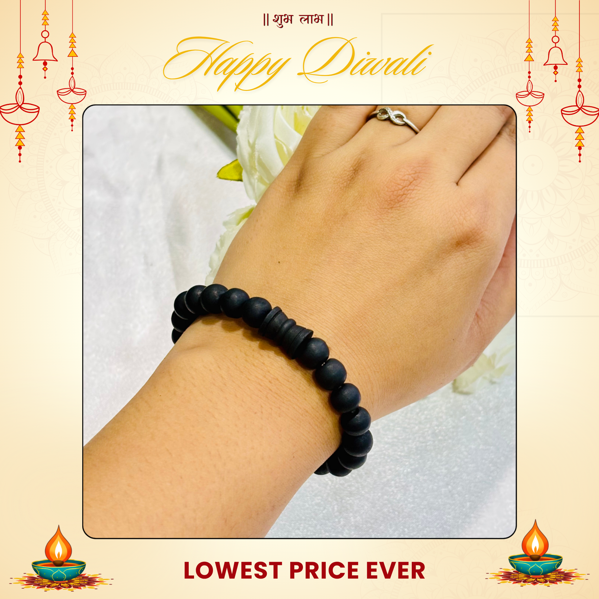 Karungali Damaru Bracelet