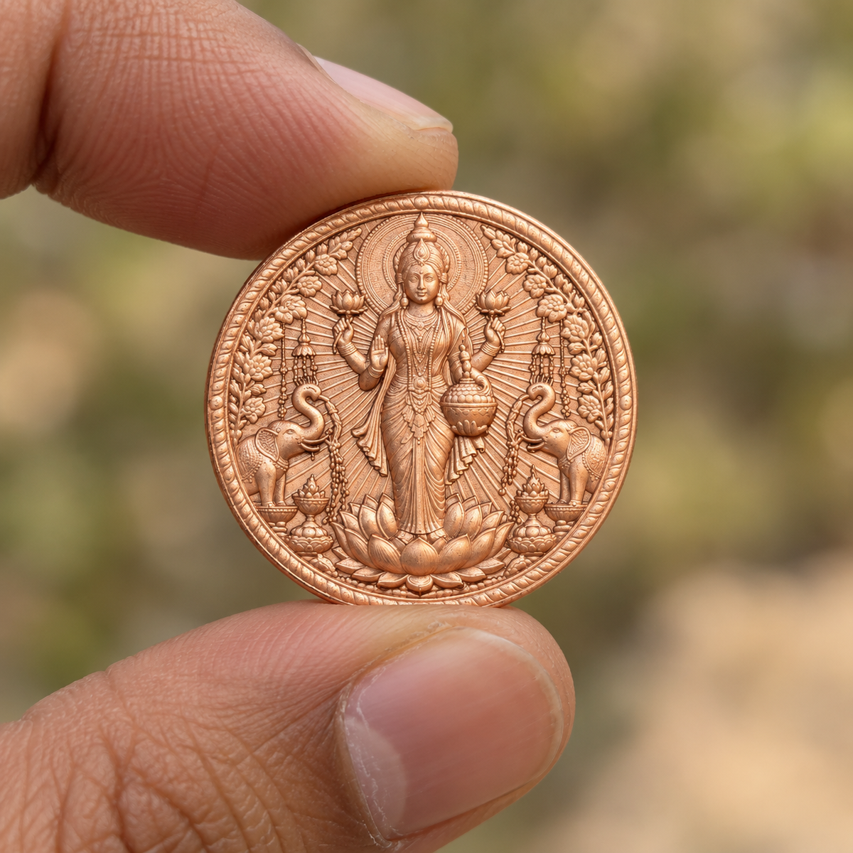 Laxmi ji & Ganesh ji Coin Gold Plated