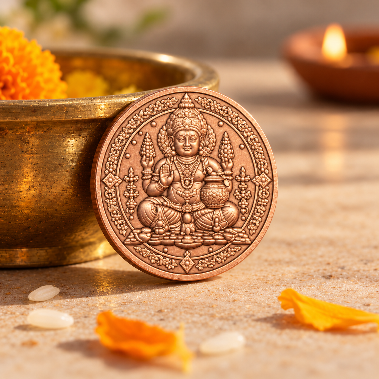 Shri Kuber Coin Gold Plated - Dhanteras Special