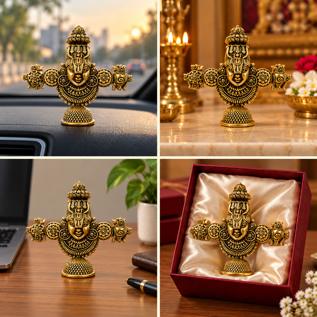 Shri Tirupati Balaji Ji Murti – Gold Plated