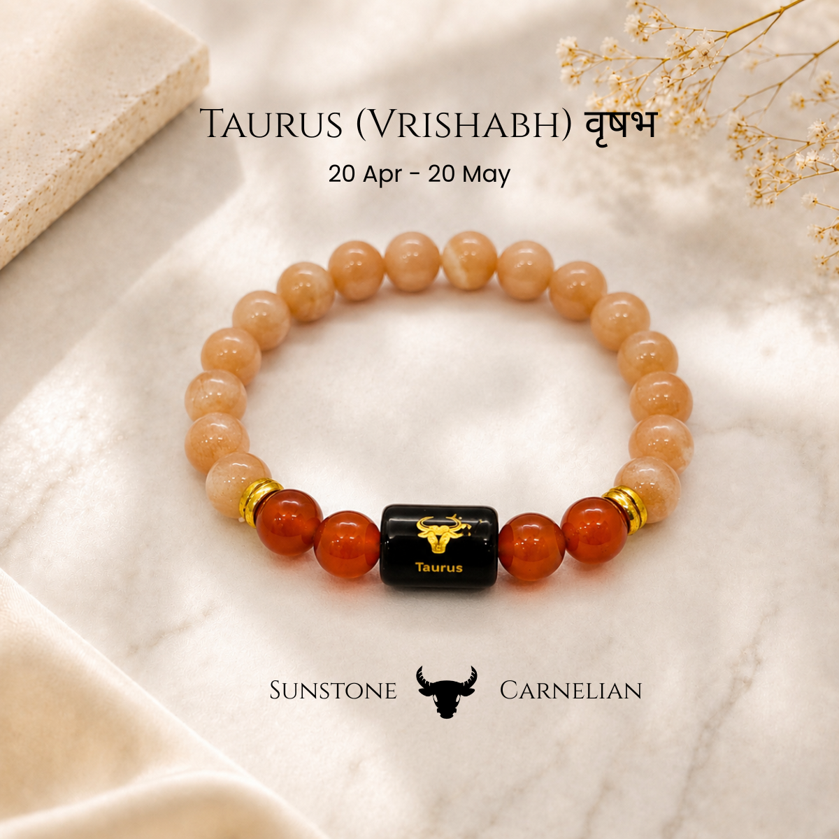 Gemstone Zodiac Sign Bracelet - All 12 Zodiac Signs